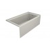 Comfort Linea™ 60" x 32" Soaking Bathtub with Right Drain Color: Oyster - B00OHY78OG